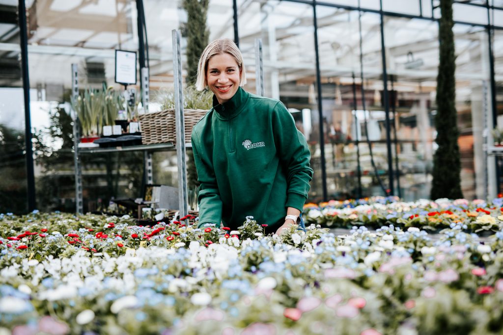 Mitarbeiter bei der Pflanzenpflege Köln