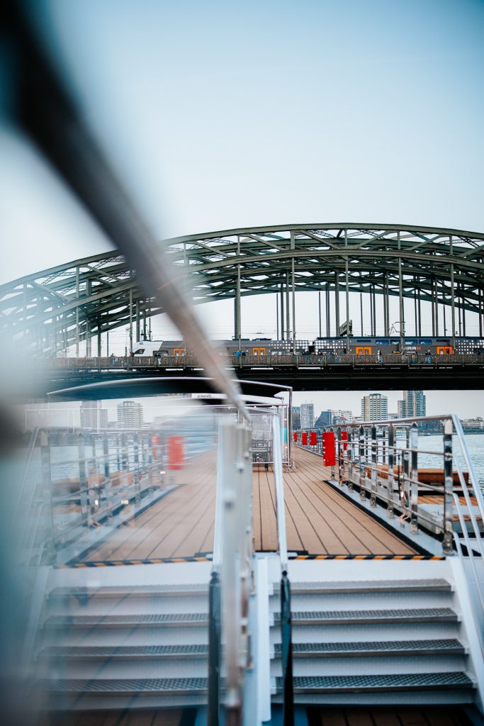 Deck eines KD Schiffes auf dem Rhein